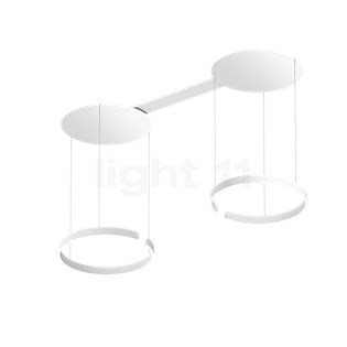 Occhio Mito Sospeso Due 60 Fix Narrow Hanglamp LED kop wit mat/plafondkapje wit mat - Occhio Air
