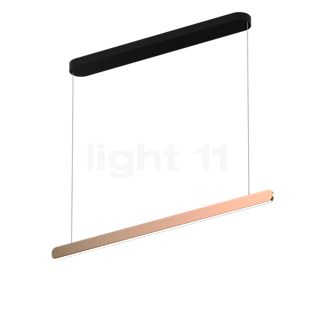 Occhio Mito Volo 100 Var Up Room Hanglamp LED kop rose goud/plafondkapje zwart mat - DALI