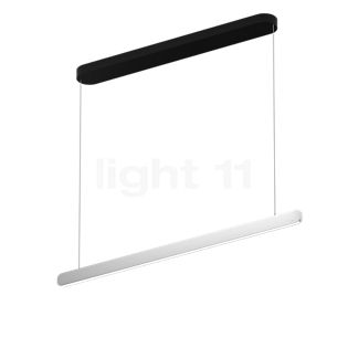 Occhio Mito Volo 100 Var Up Room Hanglamp LED kop zilver mat/plafondkapje zwart mat - Occhio Air