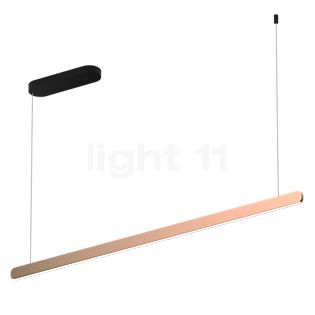 Occhio Mito Volo 140 Fix Up Room Hanglamp LED kop rose goud/plafondkapje zwart mat - Occhio Air
