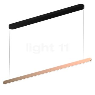 Occhio Mito Volo 140 Var Up Room Hanglamp LED kop rose goud/plafondkapje zwart mat - Occhio Air