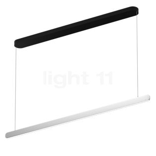 Occhio Mito Volo 140 Var Up Table Pendant Light LED head silver matt/ceiling rose black matt - DALI