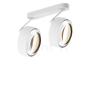 Occhio Più Alto 3d Doppio Volt S30 Spot LED 2 foyers tête blanc mat/cache-piton blanc mat/couverture blanc - 2.700 K