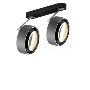 Occhio Più Alto 3d Doppio Volt S30 Strahler LED 2-flammig Kopf chrom matt/Baldachin schwarz matt/Abdeckung schwarz - 2.700 K