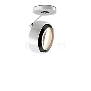 Occhio Più Alto 3d Volt C80 Spot LED tête blanc brillant/cache-piton blanc brillant/couverture noir - 2.700 K