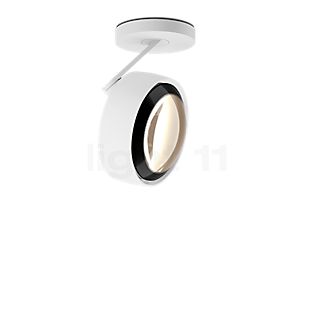 Occhio Più Alto 3d Volt S30 Spot LED tête blanc mat/cache-piton blanc mat/couverture noir - 3.000 K