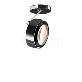 Occhio Più Alto 3d Volt S30 Spotlight LED head chrome glossy/ceiling rose chrome glossy/cover black - 2,700 K