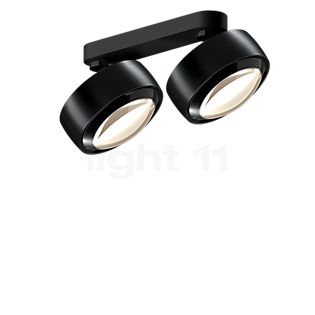 Occhio Più Alto Doppio Volt S80 Spot 2 foyers tête black phantom/cache-piton noir mat/couverture noir - 2.700 K