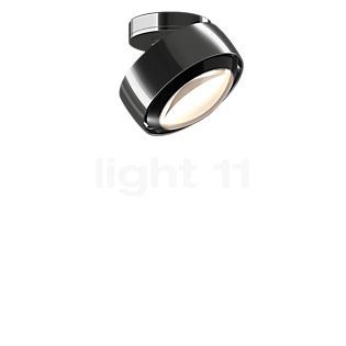 Occhio Più Alto Volt S100 Plafonnier LED tête chrome brillant/cache-piton chrome brillant/couverture noir - 2.700 K
