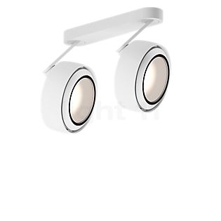Occhio Più R Alto 3d Doppio Volt B Spot LED 2 foyers tête blanc mat/cache-piton blanc mat/couverture blanc mat - 3.000 K