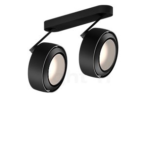 Occhio Più R Alto 3d Doppio Volt C100 Strahler LED 2-flammig Kopf schwarz matt/Baldachin schwarz matt/Abdeckung schwarz matt - 3.000 K