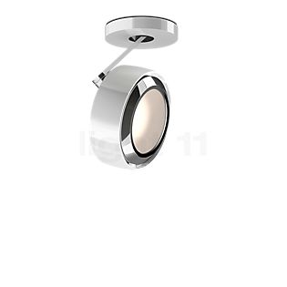 Occhio Più R Alto 3d Volt C100 Spot LED tête blanc brillant/cache-piton blanc brillant/couverture chrome brillant - 2.700 K