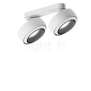 Occhio Più R Alto Doppio Volt B Spot LED 2 foyers tête blanc mat/cache-piton blanc mat/couverture blanc mat - 2.700 K