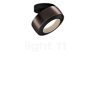 Occhio Più R Alto Volt C80 Lampada da soffitto LED testa phantom/rosone nero opaco/copertura nero opaco - 2.700 K