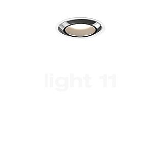 Occhio Più R Piano V Edge Volt B Faretto da incasso LED testa cromo lucido/copertura bianco opaco - 2.700 K
