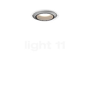 Occhio Più R Piano V Edge Volt B Faretto da incasso LED testa cromo opaco/copertura bianco opaco - 3.000 K