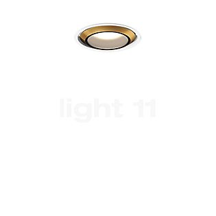Occhio Più R Piano V Edge Volt B Recessed Spotlight LED head bronze/cover white matt - 2,700 K