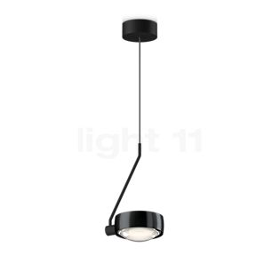 Occhio Sento Filo 180 Fix Up E Hanglamp LED kop black phantom/body zwart mat/plafondkapje zwart mat - 3.000 K - Occhio Air
