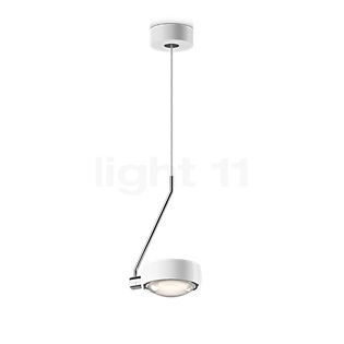 Occhio Sento Filo 180 Fix Up E Hanglamp LED kop wit glimmend/body chroom glimmend/plafondkapje wit glimmend - 2.700 K - Occhio Air
