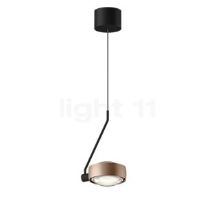 Occhio Sento Filo Var Up D Pendant Light LED head gold matt/body black matt/ceiling rose black matt - 3,000 K - Occhio Air