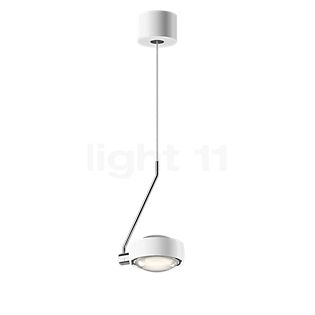 Occhio Sento Filo Var Up D Pendant Light LED head white glossy/body chrome glossy/ceiling rose white glossy - 2,700 K - Occhio Air