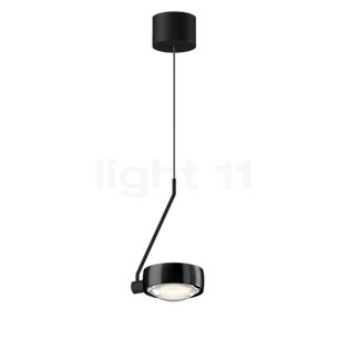 Occhio Sento Filo Var Up E Hanglamp LED kop black phantom/body zwart mat/plafondkapje zwart mat - 3.000 K - Occhio Air