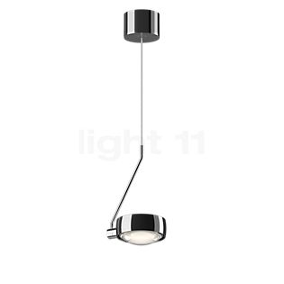 Occhio Sento Filo Var Up E Pendant Light LED head chrome glossy/body chrome glossy/ceiling rose chrome glossy - 2,700 K - Occhio Air