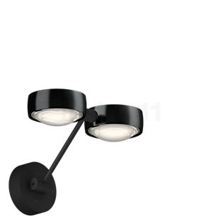 Occhio Sento Parete Doppio 20 Up D Wall Light LED head black phantom/body black matt/wall bracket black matt - 2,700 K - Occhio Air