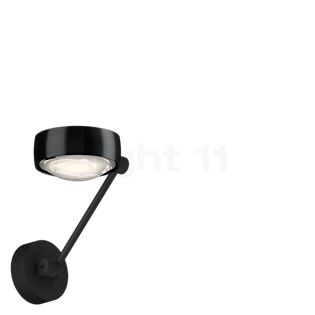 Occhio Sento Parete Singolo 20 Up D, lámpara de pared LED cabeza black phantom/cuerpo negro mate/soporte negro mate - 2.700 K - Occhio Air