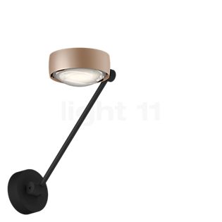 Occhio Sento Parete Singolo 30 Up D Wandlamp LED hoofd goud mat/body zwart mat/houder zwart mat - 3.000 K - Occhio Air