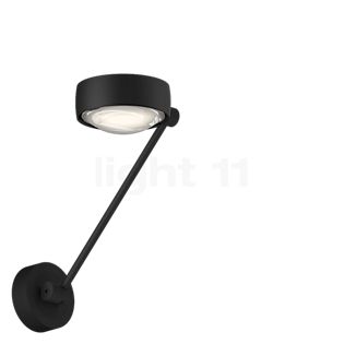Occhio Sento Parete Singolo 30 Up D, lámpara de pared LED cabezal negro mate/cuerpo negro mate/soporte negro mate - 3.000 K - Occhio Air
