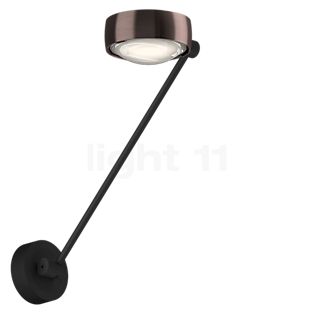 Occhio Sento Parete Singolo 40 Up D Wandlamp LED hoofd phantom/body zwart mat/houder zwart mat - 2.700 K - Occhio Air