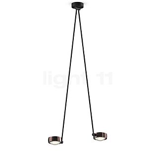 Occhio Sento Soffitto Due 125 Up E Ceiling Light LED 2 lamps head phantom/body black matt/ceiling rose black matt - 3,000 K - Occhio Air