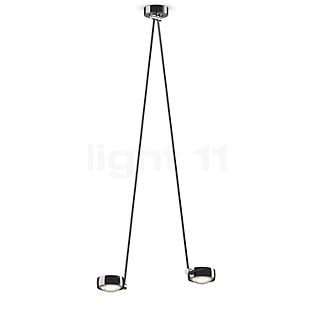 Occhio Sento Soffitto Due 125 Up E Plafondlamp LED 2-lichts kop chroom glimmend/body chroom glimmend/plafondkapje chroom glimmend - 2.700 K - Occhio Air