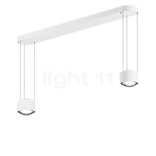 Occhio Sento Sospeso Due Var D Hanglamp LED 2-lichts kop wit mat/plafondkapje wit mat - 2.700 K - Occhio Air