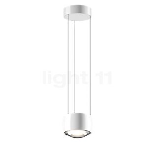 Occhio Sento Sospeso Fix Up E Hanglamp LED kop wit glimmend/plafondkapje wit glimmend - 3.000 K - Occhio Air