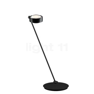 Occhio Sento Tavolo 80 D Lampe de table LED à droite tête black phantom/corps noir mat - 3.000 K - Occhio Air