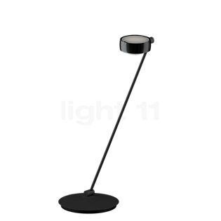 Occhio Sento Tavolo 80 E Lampada da tavolo LED sinistra testa black phantom/corpo nero opaco - 3.000 K - Occhio Air