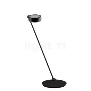 Occhio Sento Tavolo 80 E Lampe de table LED à droite tête black phantom/corps noir mat - 3.000 K - Occhio Air