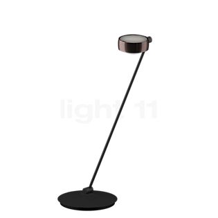 Occhio Sento Tavolo 80 E Lampe de table LED à gauche tête phantom/corps noir mat - 3.000 K - Occhio Air