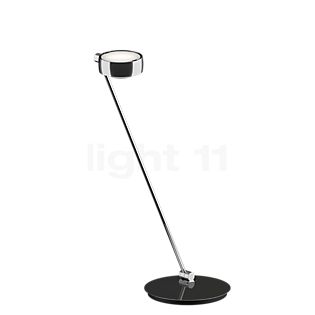 Occhio Sento Tavolo 80 E, lámpara de sobremesa LED derecha cabeza cromo brillo/cuerpo cromo brillo - 3.000 K - Occhio Air