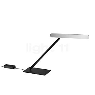Occhio Taglio Tavolo Fix Lampada da tavolo LED testa argento opaco/corpo nero opaco - Occhio Air
