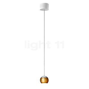Oligo Balino Hanglamp 1-licht LED - onzichtbaar in hoogte verstelbaar plafondkapje chroom mat - hoofd goud