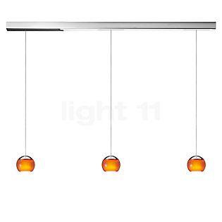 Oligo Balino Pendant Light 3 lamps LED chrome/orange