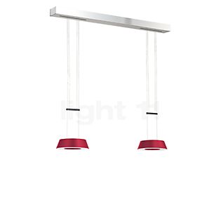 Oligo Glance Hanglamp LED 2-lichts rood mat