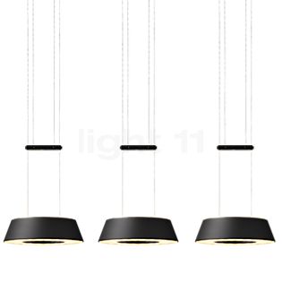 Oligo Glance Hanglamp LED 3-lichts zwart mat