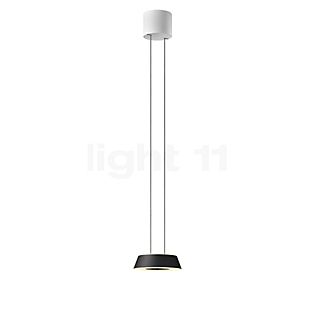 Oligo Glance Pendelleuchte LED - unsichtbar höhenverstellbar Baldachin weiß matt/Kopf schwarz matt