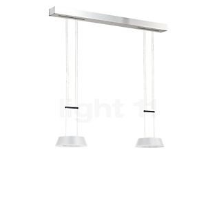 Oligo Glance Suspension LED 2 foyers blanc mat