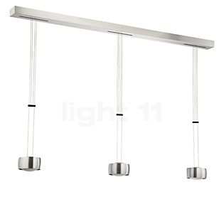 Oligo Grace Pendant Light LED 3 lamps - height adjustable aluminium brushed