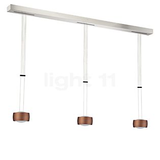 Oligo Grace Pendant Light LED 3 lamps - height adjustable brown